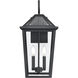 Eston 2 Light 21.38 inch Textured Black Outdoor Wall Sconce